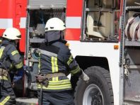 У центрі Києва на балконі загорілося сміття