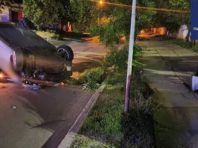 У Києві п’яний водій зробив на машині сальто