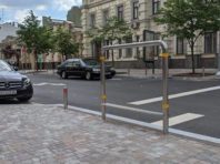 Велосипедну стійку очікування встановили у центрі Києва