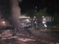 У Солом’янському районі згоріли три автомобілі