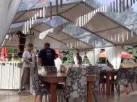 Український дім у центрі столиці облаштував кафе, в якому можна їсти на траві [Фото]