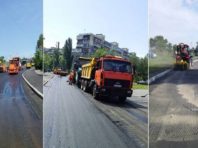 На Березняках замінюють асфальтне покриття [Фото]