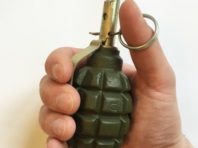 В Оболонському районі столиці у клумбі виявили муляж гранати