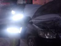 У Солом’янському районі під час руху загорівся автомобіль, ще два згоріли на узбіччі
