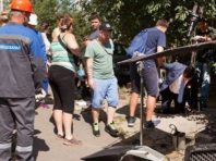 У столичному водопровідному колодязі знімають серіал [Фото]