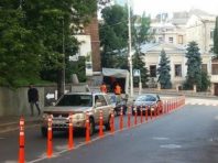 «Героям парковки» заблокували дорогу поблизу Бессарабки [Фото]