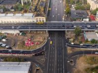 На Шулявському шляхопроводі встановлюють особливу систему освітлення