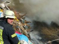 У Дарницькому районі рятувальники продовжують гасити пожежу на торфовищі [Фото]