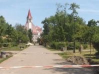 У столичному парку «Аврора» будують фонтан і облаштовують спортивний майданчик [Фото]