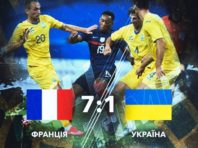 Збірна України пропустила сім голів та поступилася Франції