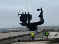 Біля пам’ятника Засновникам Києва облаштовують фонтан: як він виглядатиме [Фото]