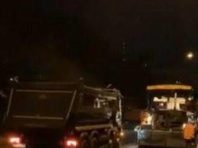 Уночі на вулиці Дегтярівській вклали верхній шар покриття [Фото]