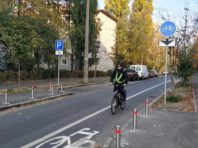 У Солом’янському районі з’явилась нова велодоріжка