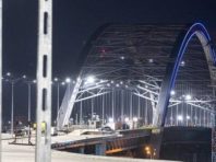 На  Подільсько-Воскресенському мосту змонтували 68 нових вантів, виготовлених у Німеччині