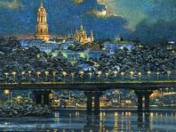 Київ очима художника: романтичний Андріївський узвіз та нічна Лавра