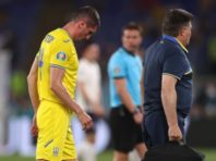 Перший тайм зустрічі Україна – Англія завершився з рахунком 0:1