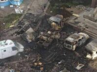 Вночі в Енергодарі прогриміли вибухи: у повітря злетіла техніка окупантів