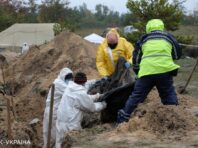 Братські могили в Лимані. Як проходить ексгумація тіл жертв окупантів: фоторепортаж