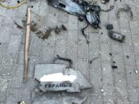 В ОП показали відео з наслідками удару дрона-камікадзе по житловому будинку в Києві