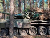 Нацгвардійці “затрофеїли” танк росіян під звільненим Лиманом