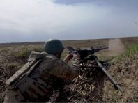 В ГУР показали, як легіонери нищать окупантів з Browning M2 біля Часового Яру