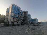 Обстріл Харкова: росіяни вдарили по офісу швейцарського протимінного фонду