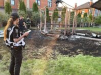 З’явилися фото наслідків атаки дронів на Київ