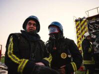 Нічна атака дронів: у Хмельницькій області сталася пожежа на складі меблевої продукції
