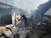 РФ двічі обстріляла ринок в Мирнограді, другий раз – під час ліквідації наслідків