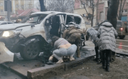У центрі Донецька підірвали позашляховик з начальником Оленівської колонії — відео