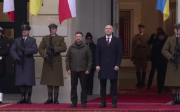 Зеленський уперше зустрівся з президентом Польщі Навроцьким