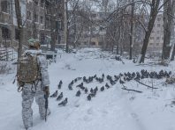 Прапор України встановили військові у Куп’янську – відео