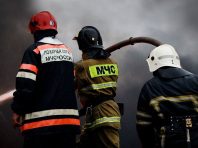 Вежа зв’язку ППО в Московській області спалена партизанами 11 січня